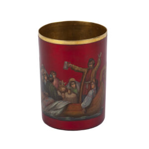Lot 0054 <br/>Russian Enamel Beaker with a "Sadko" Scene by Sazikov <br/>Estimate: 2000-3000€