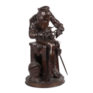 Lot 0005 <br/>Bronze Sculpture “The Gunsmith” by Adrien Gaudez (1845–1902) <br/>Estimate: 3000-3500€