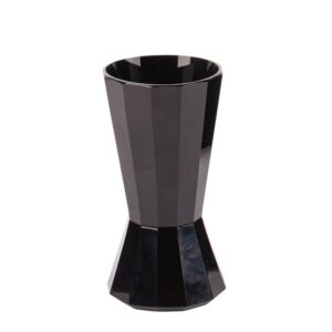 Lot 0113 <br/>Massive Faceted Black Glass Goblet in the Manner of Carved Stone, Late 19th–Early 20th Century <br/>Estimate: 90-100€