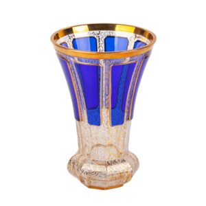 Lot 0123 <br/>Cobalt Blue and Gilt Glass Vase, Late 19th–Early 20th Century <br/>Estimate: 100-110€