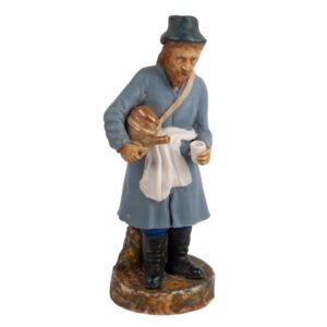 Lot 0136 <br/>Russian Faience Figurine of a Sbiten Seller, from the Series “Traders and Craftsmen”, Late 19th Century <br/>Estimate: 350-450€