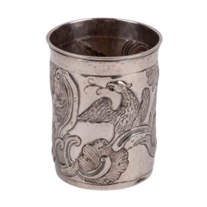Lot 0158 <br/>Russian Silver Stopka (Charka), Kostroma, Russia, 1769–1813, 18th–Early 19th Century <br/>Estimate: 1000-1200€