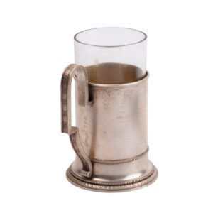 Lot 0167 <br/>Fabergé Silver Glass Holder in the Neoclassical Style, St Petersburg, 1898–1908 <br/>Estimate: 2500-3500€