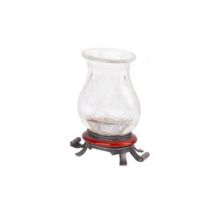 Lot 0208 <br/>Fabergé Rock Crystal Vase with Silver Mounts and Guilloché Enamel, Michael Perchin, St Petersburg, 1898–1903 <br/>Estimate: 6000-8000€