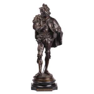 Lot 0020 <br/>Antique Bronze Sculpture of Musketeer by Auguste Joseph CARRIER (1800-1875) <br/>Estimate: 4000-5000€