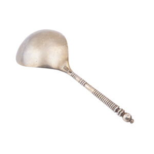 Lot 0222 <br/>Russian Silver-Gilt Jam Spoon, S. Pavlov, Moscow, 1860 <br/>Estimate: 300-400€