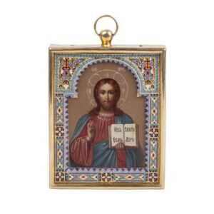 Lot 0277 <br/>Russian Icon of Christ Pantokrator <br/>Estimate: 6000-8000€
