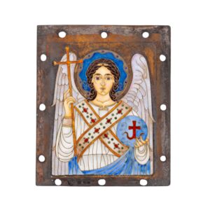 Lot 0279 <br/>Khlebnikov. Russian Icon of the Guardian Angel in Cloisonné Enamel, Moscow, late 19th century <br/>Estimate: 1000-1200€