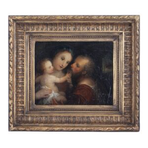 Lot 0301 <br/>The Holy Family, Italy, 17th–18th century, oil painting, framed <br/>Estimate: 800-1000€