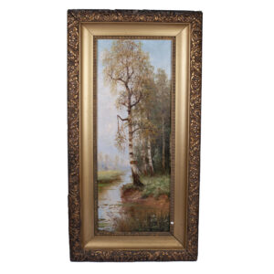 Lot 0303 <br/>"Autumn Landscape" attributed to Pavel Zigus <br/>Estimate: 2500-3000€