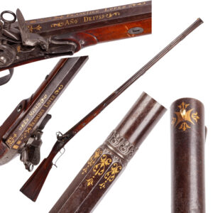 Lot 0344 <br/>Spanish Flintlock Sporting Gun by Francisco López, Madrid, 1759 <br/>Estimate: 7000-8000€