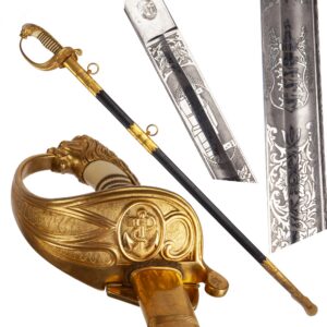 Lot 0364 <br/>Extremely Rare Estonian Naval Officer’s Sword by Carl Eickhorn. Solingen, 1920s–1930s <br/>Estimate: 7000-8000€