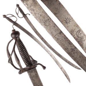 Lot 0368 <br/>Rare European 17th C. Walloon Type German Infantry Sword Sabre <br/>Estimate: 1500-2000€