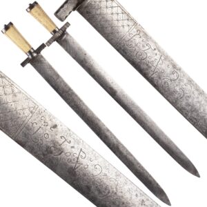Lot 0376 <br/>Rare European 17th C. French/German Hunting Sword <br/>Estimate: 1000-1200€