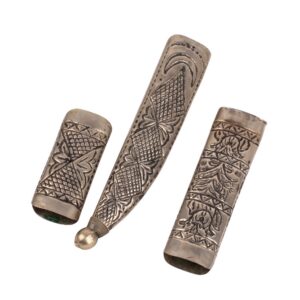 Lot 0381 <br/>Ottoman Balkan Yataghan Scabbard Mounts Set. 19th century <br/>Estimate: 200-300€
