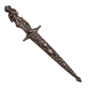 Lot 0388 <br/>Romantic Revival Decorative Dagger with Female Figure and Grotesque Motif <br/>Estimate: 700-900€