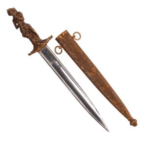 Lot 0389 <br/>Romantic Revival Decorative Dagger with Female Figure <br/>Estimate: 500-600€
