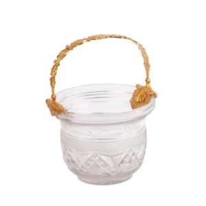 Lot 0066 <br/>Russian Cut-Glass Ice Bucket with Gilt-Bronze Handle, Malsov Manufactory <br/>Estimate: 3000-4000€