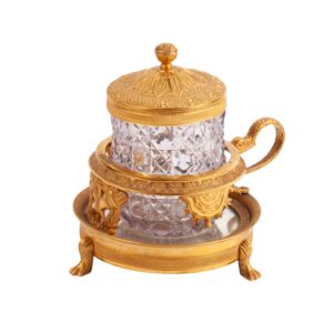 Lot 0067 <br/>Imperial Glass Manufactory Glass with Stand and Cover, after A. Barmin <br/>Estimate: 7000-9000€