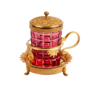 Lot 0069 <br/>Imperial Glass Manufactory Glass with Stand and Cover, after A. Barmin, St Petersburg, 1820s–1830s <br/>Estimate: 7000-9000€