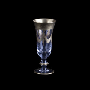 Lot 0084 <br/>Russian Crystal and Gilded Decoration Champagne Beaker in the Form of Flute <br/>Estimate: 300-350€