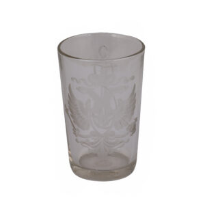 Lot 0091 <br/>Glass Beaker with Double-Headed Eagle. Russia <br/>Estimate: 250-300€