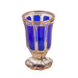 Lot 0093 <br/>Cobalt Blue Bohemian Art Glass Goblet, Attributed to Moser, Late 19th–Early 20th Century <br/>Estimate: 350-400€
