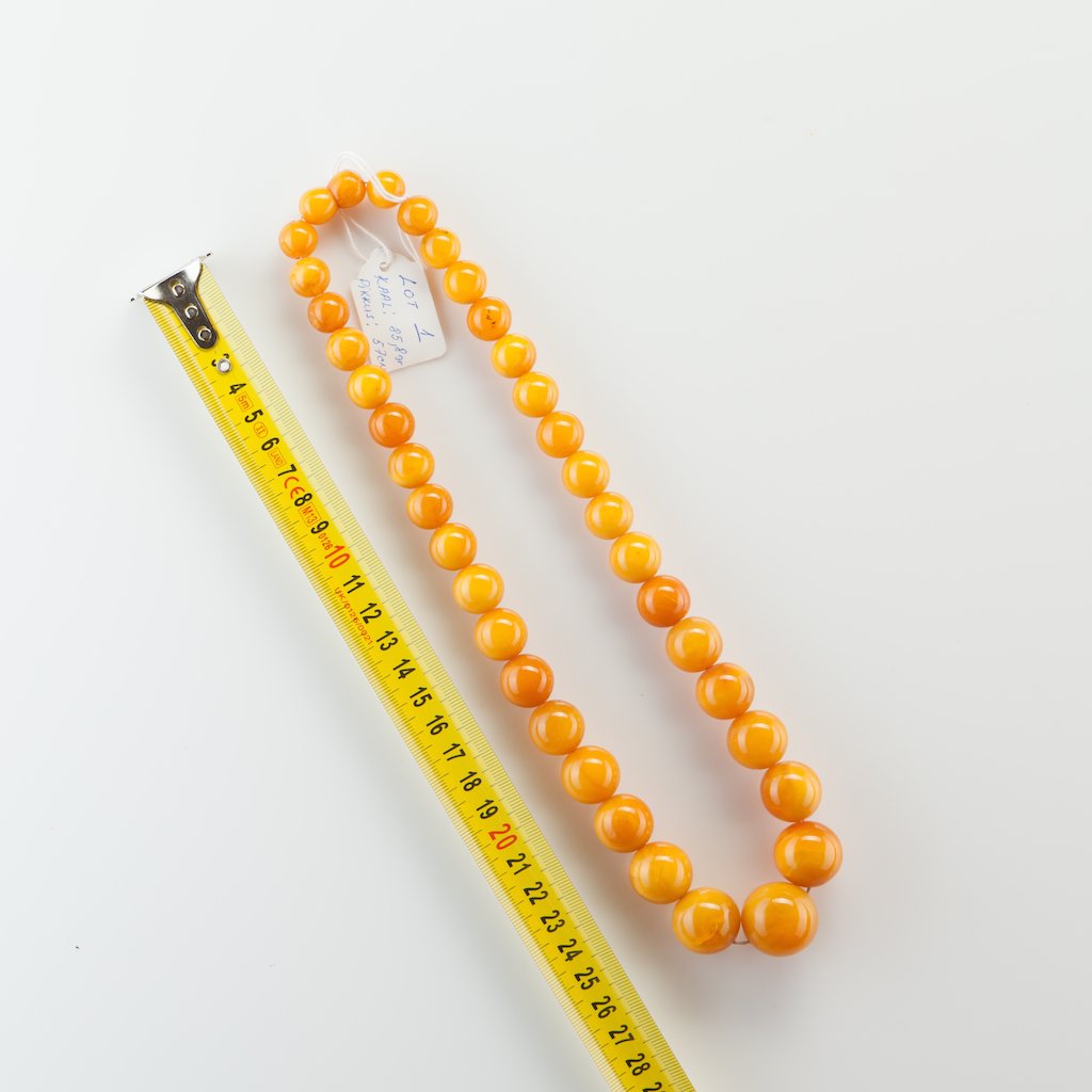 Natural Baltic Amber Butterscotch necklace. — image 1