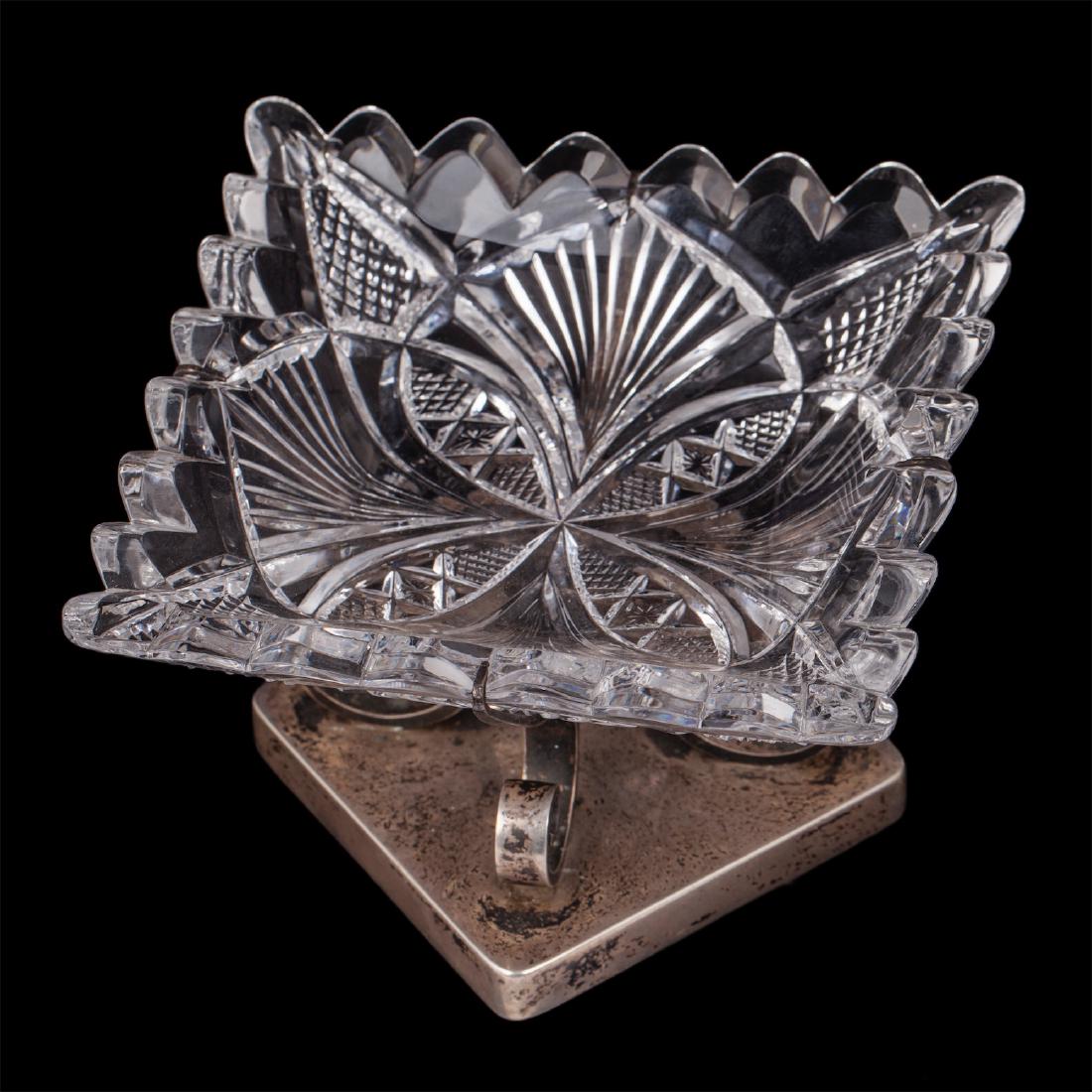 Russian silver and cut-glass vase, A. Lubavin — image 2