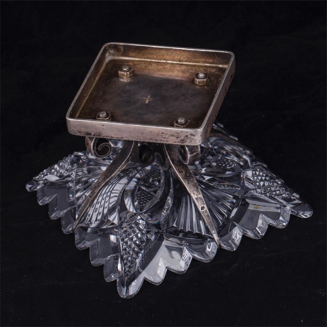 Russian silver and cut-glass vase, A. Lubavin — image 3