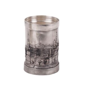 Russian unusual cast silver pen holder — image 1