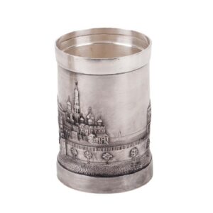 Russian unusual cast silver pen holder — image 2