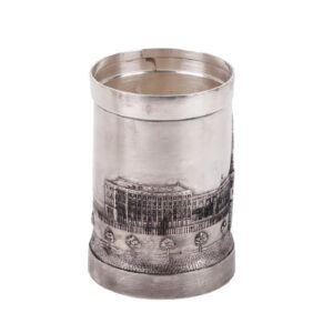 Russian unusual cast silver pen holder — image 3