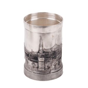 Russian unusual cast silver pen holder — image 4