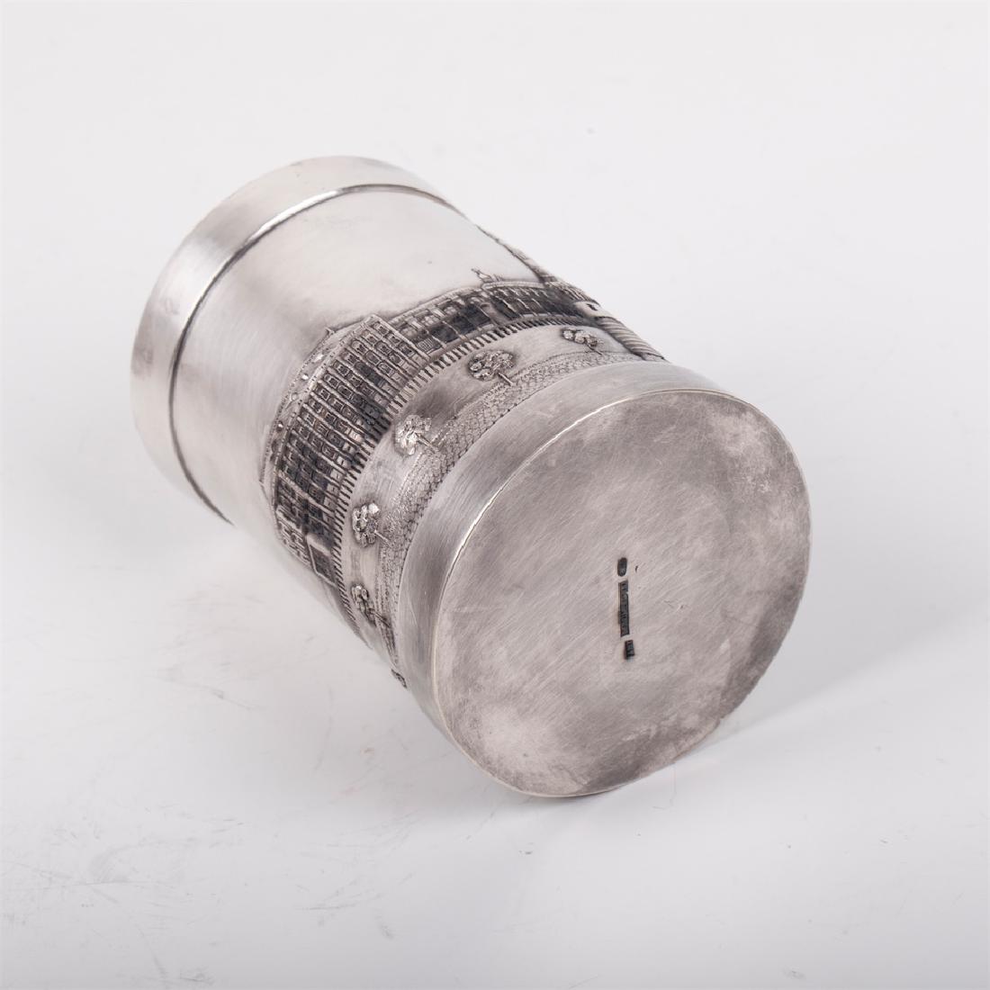 Russian unusual cast silver pen holder — image 5