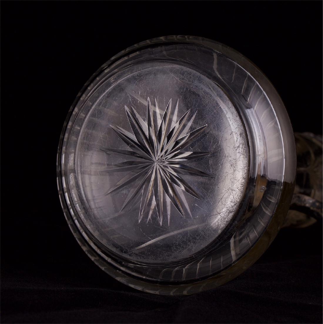 Silver and cut-glass carafe in Art Nouveau style — image 6