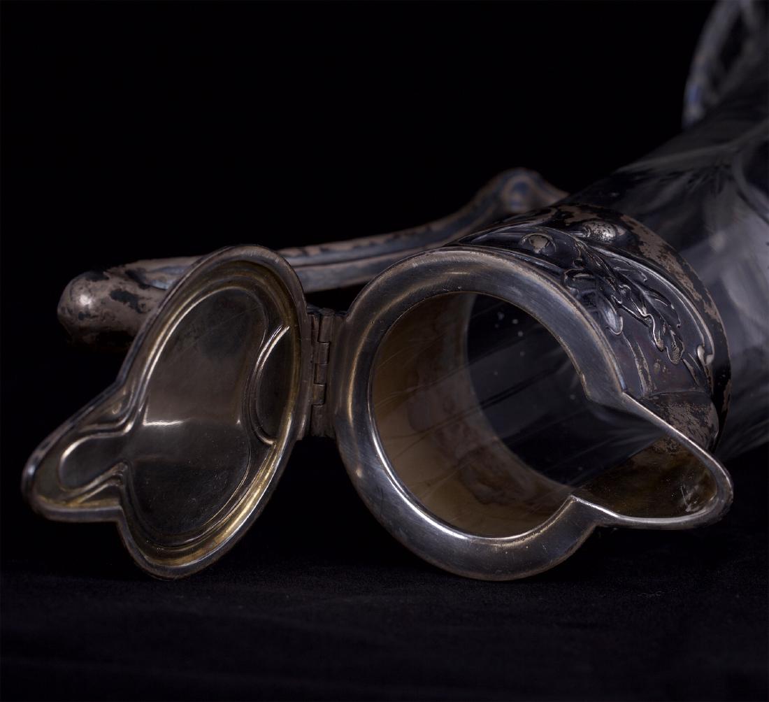 Silver and cut-glass carafe in Art Nouveau style — image 7