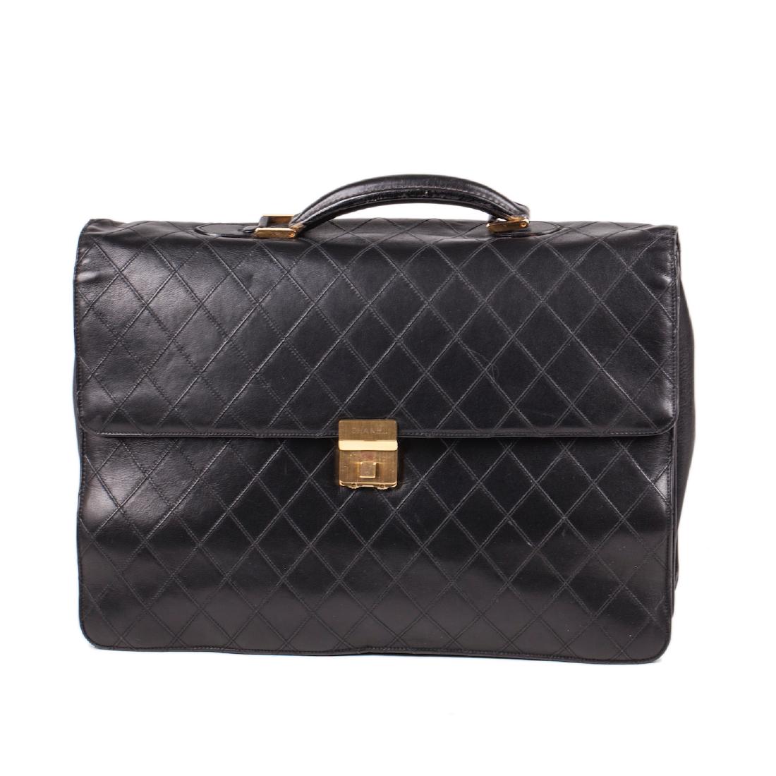 Leather Chanel briefcase — image 1