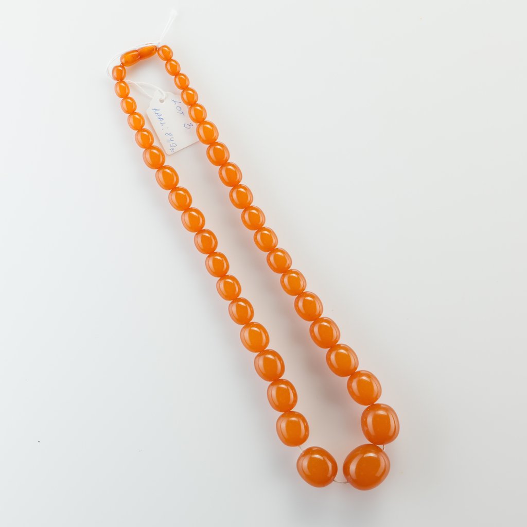 Natural Baltic Amber necklace, pressed. — image 2