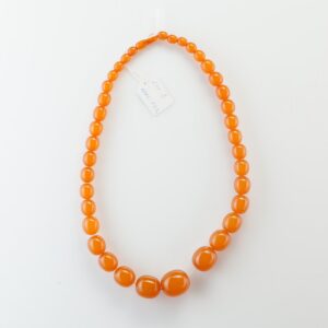 Natural Baltic Amber necklace, pressed. — image 3