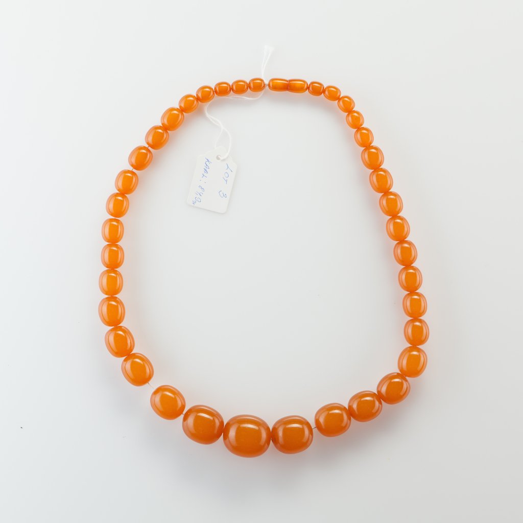Natural Baltic Amber necklace, pressed. — image 4