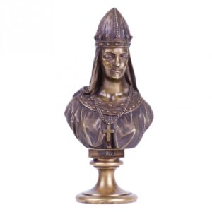 Russian bronze bust of Grand Princess Olga, F. Chopin — image 1