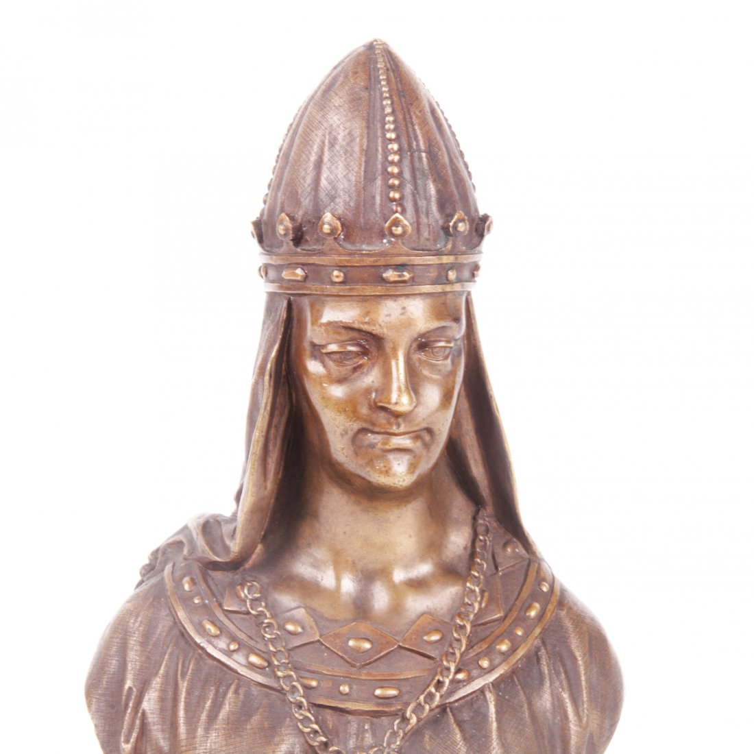 Russian bronze bust of Grand Princess Olga, F. Chopin — image 2