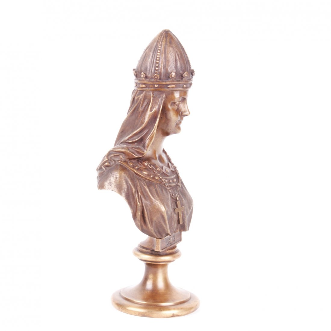 Russian bronze bust of Grand Princess Olga, F. Chopin — image 3