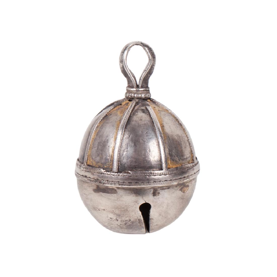 Russian silver-gilt home pet colar bell — image 1