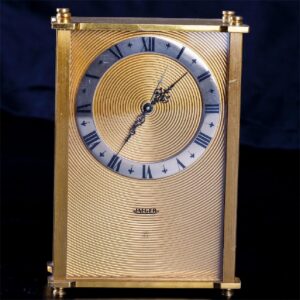 Jaeger Le Coultre vintage Swiss desk clock with a — image 2