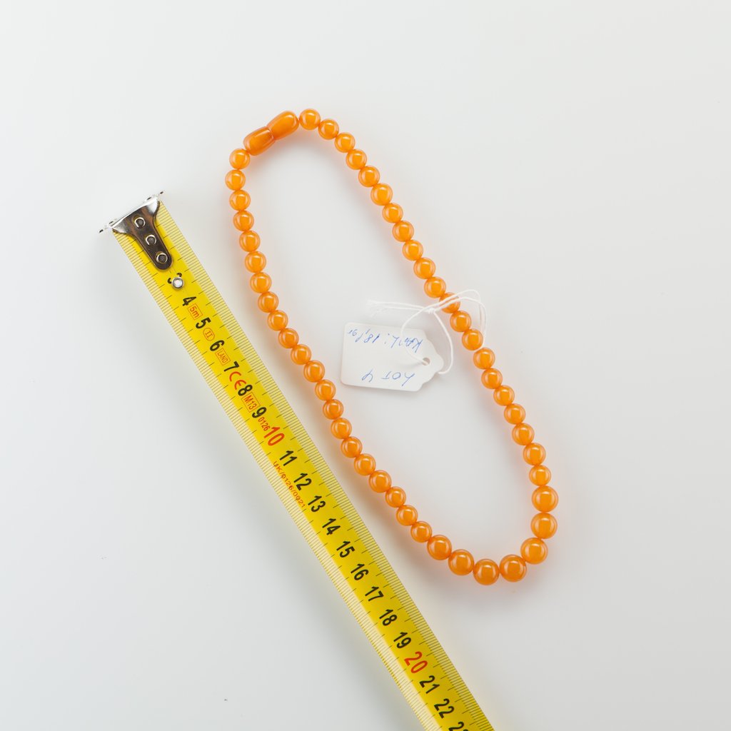 Natural Baltic Amber necklace, pressed. — image 1