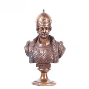 Russian bronze bust of Grand Duke Yaropolk I, F. Chopin — image 1