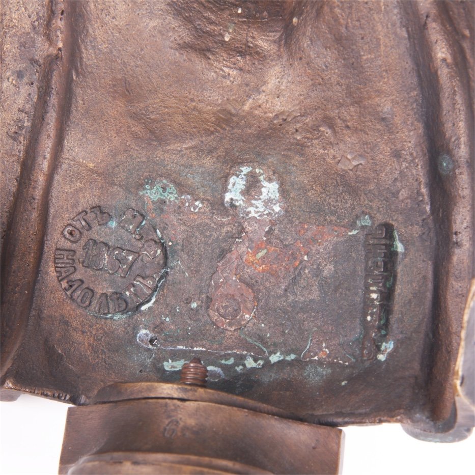 Russian bronze bust of Grand Duke Yaropolk I, F. Chopin — image 7