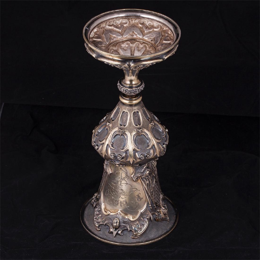 Russian Renaissance style goblet by I.Sazikov — image 8